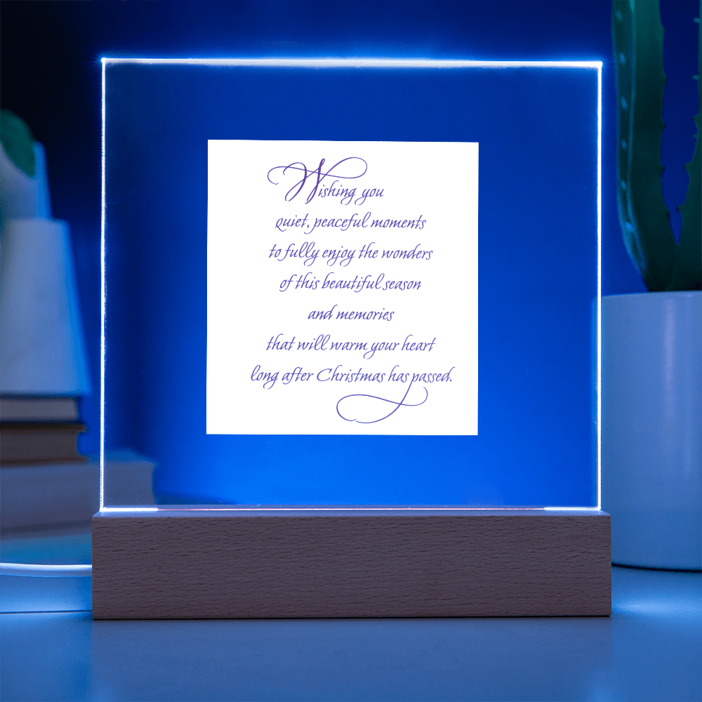 Lightened Christmas Card-- A Keepsake that Glows with Holiday Cheer