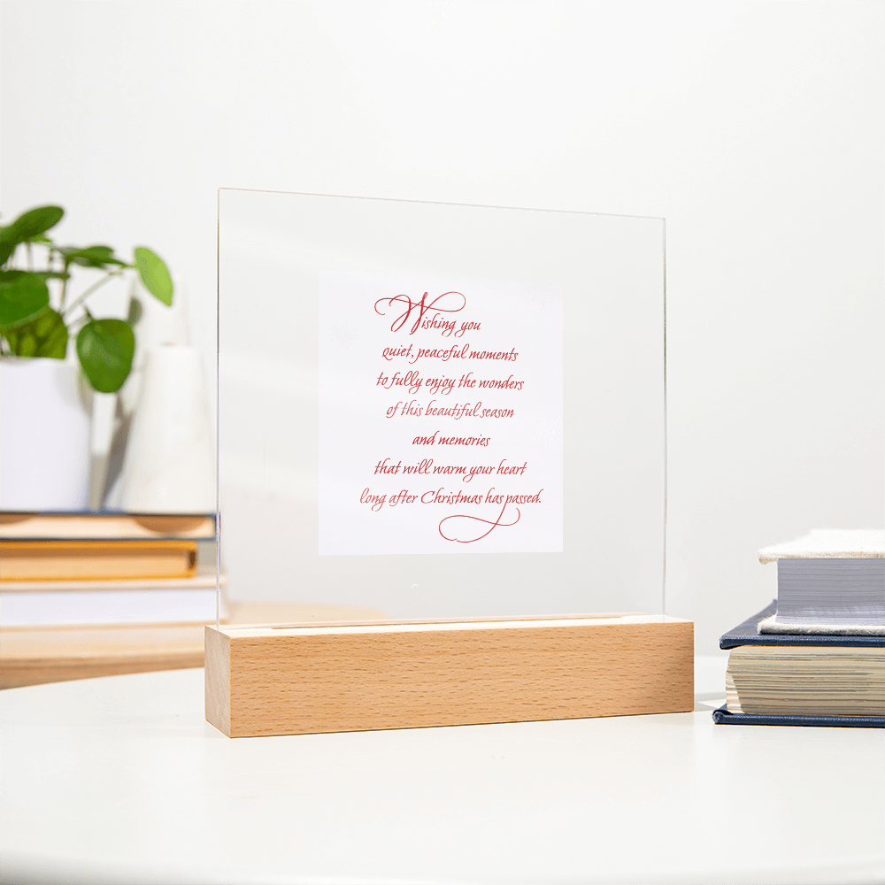 Lightened Christmas Card-- A Keepsake that Glows with Holiday Cheer