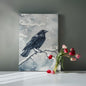 SNOWY WINTER SCENE RAVE, MAGICAL,MURDER BIRD,SMART PROTECTOR OF LIFE