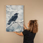 SNOWY WINTER SCENE RAVE, MAGICAL,MURDER BIRD,SMART PROTECTOR OF LIFE