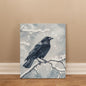 SNOWY WINTER SCENE RAVE, MAGICAL,MURDER BIRD,SMART PROTECTOR OF LIFE