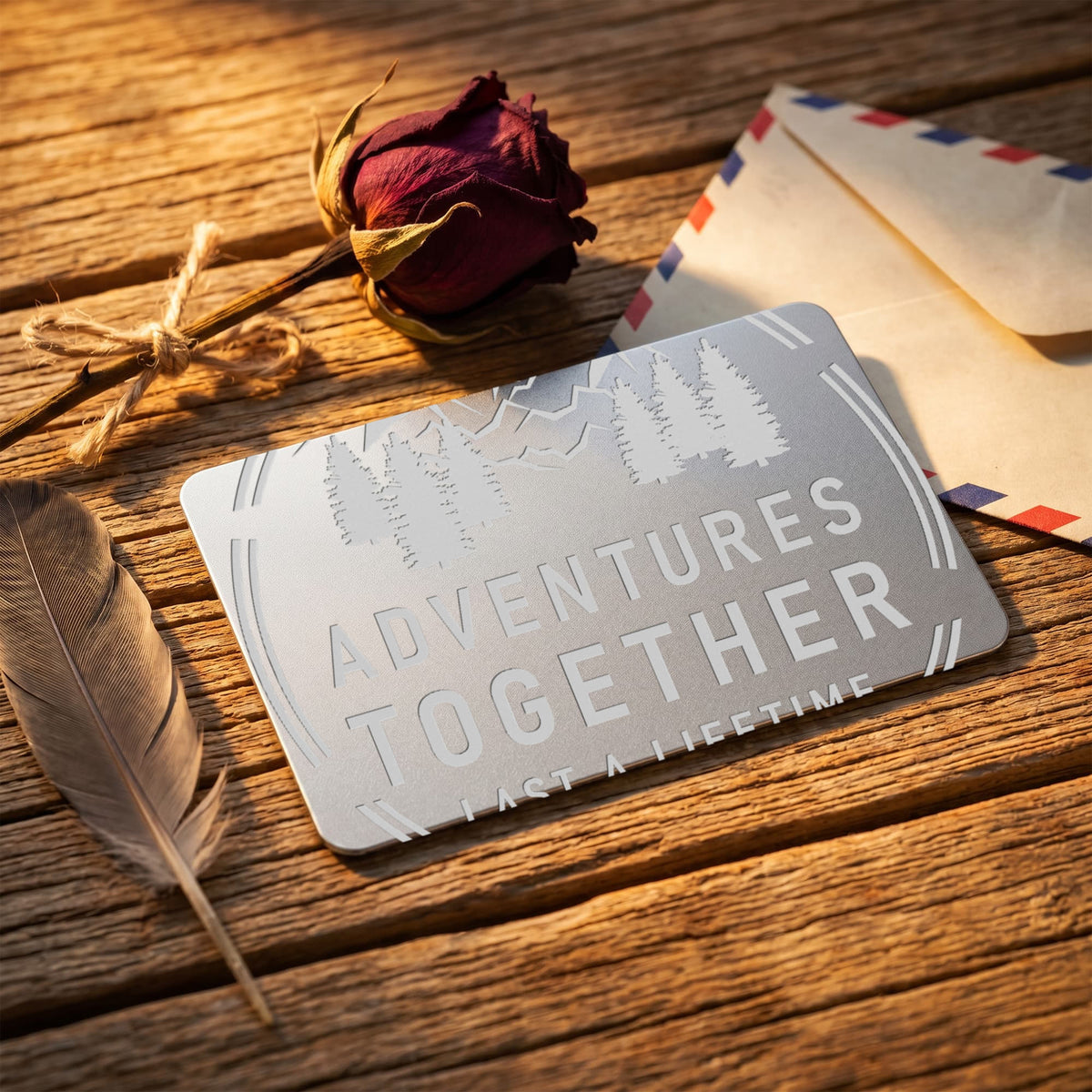 Engraved Metal Wallet Card, Gift worth giving with meaning and thoughtfulness a life time