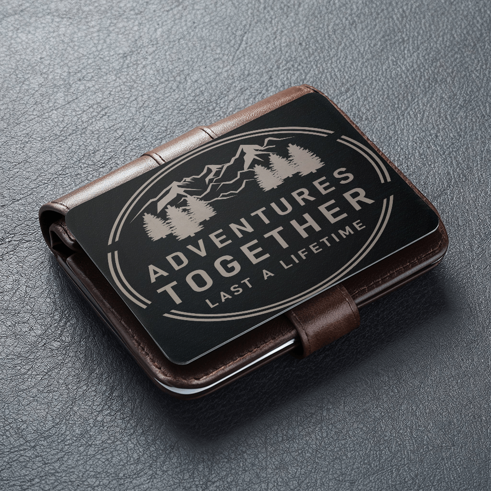 Engraved Metal Wallet Card, Gift worth giving with meaning and thoughtfulness a life time