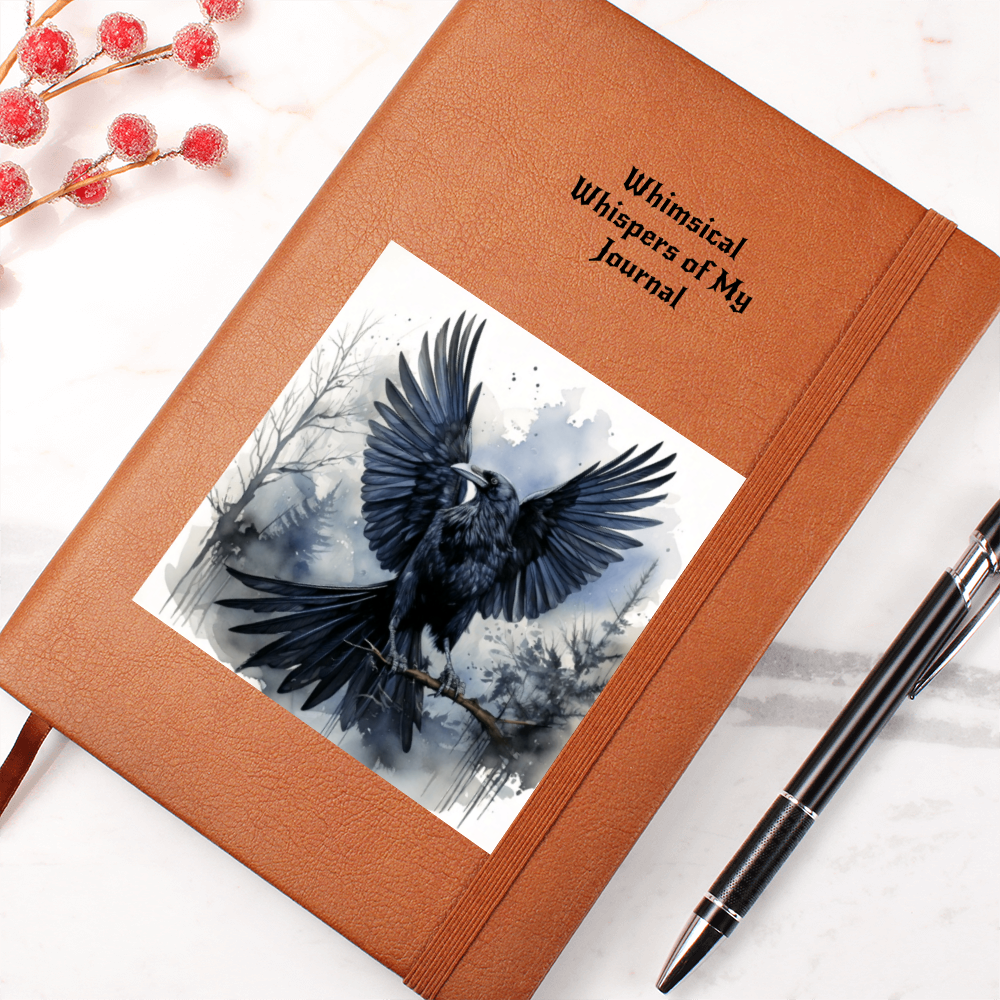 Whimsical Raven Journal- Mystical Boho Notebook Thoughts and Dreams & Magic