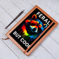 Vibrant Feral Racoon Illustration with Neon Colors and Sunglasses