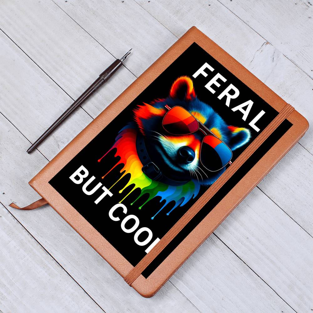 Vibrant Feral Racoon Illustration with Neon Colors and Sunglasses