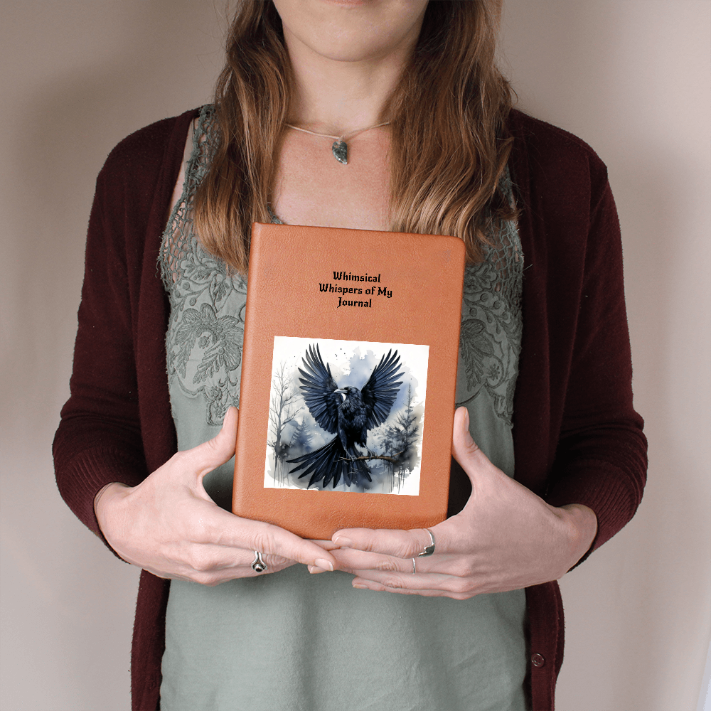 Whimsical Raven Journal- Mystical Boho Notebook Thoughts and Dreams & Magic