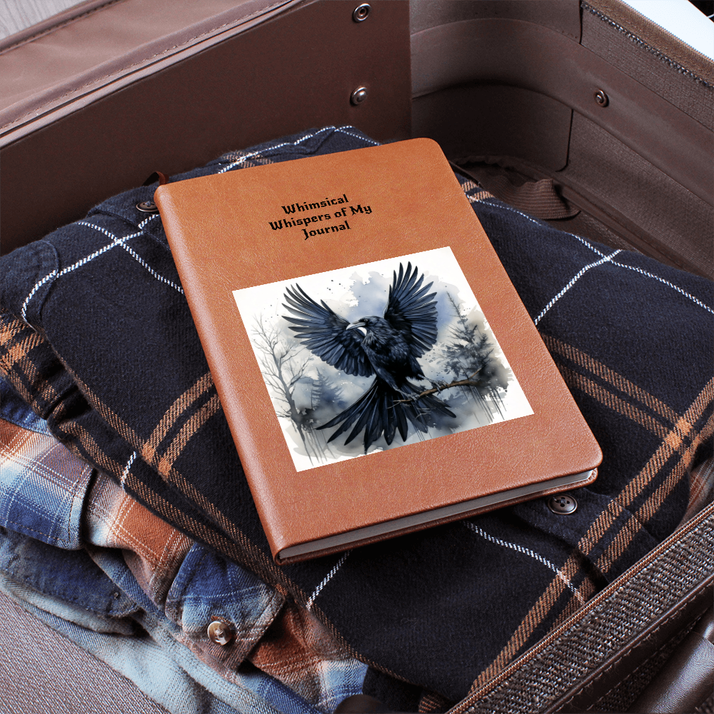 Whimsical Raven Journal- Mystical Boho Notebook Thoughts and Dreams & Magic