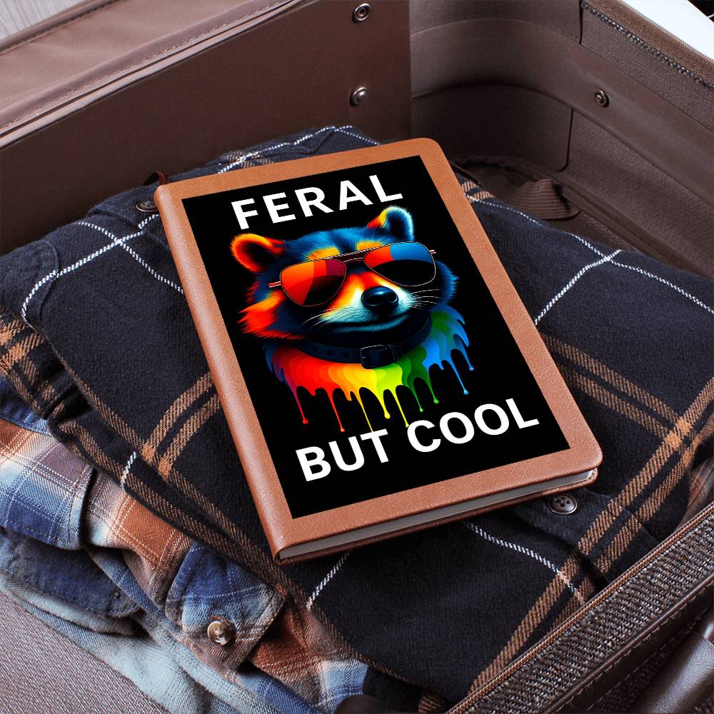 Vibrant Feral Racoon Illustration with Neon Colors and Sunglasses