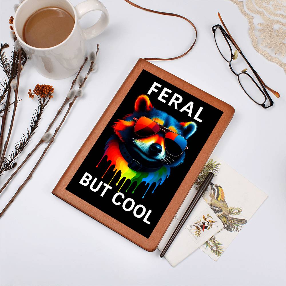 Vibrant Feral Racoon Illustration with Neon Colors and Sunglasses