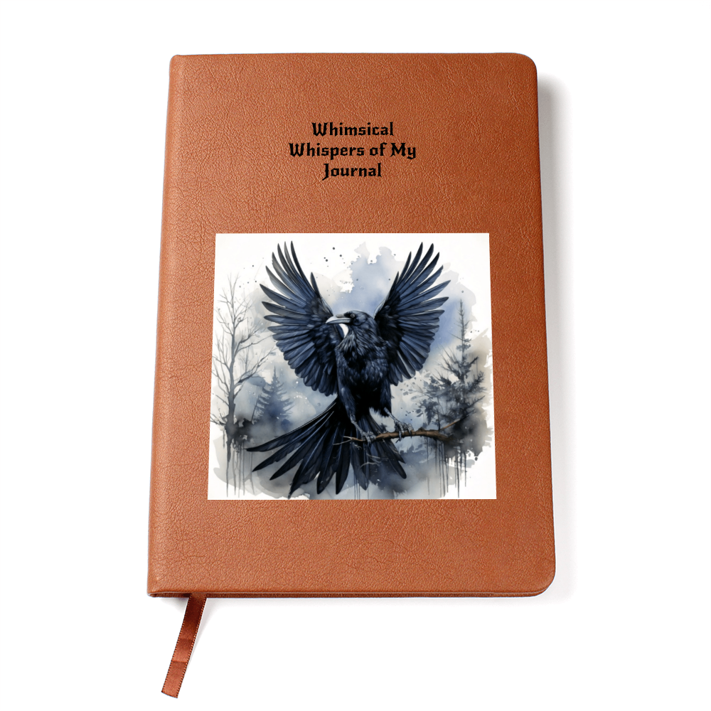Whimsical Raven Journal- Mystical Boho Notebook Thoughts and Dreams & Magic