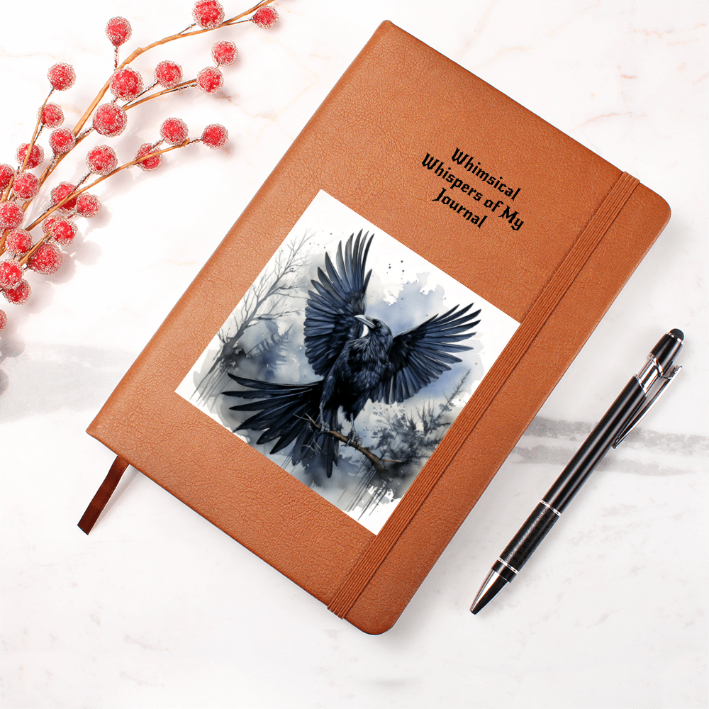 Whimsical Raven Journal- Mystical Boho Notebook Thoughts and Dreams & Magic