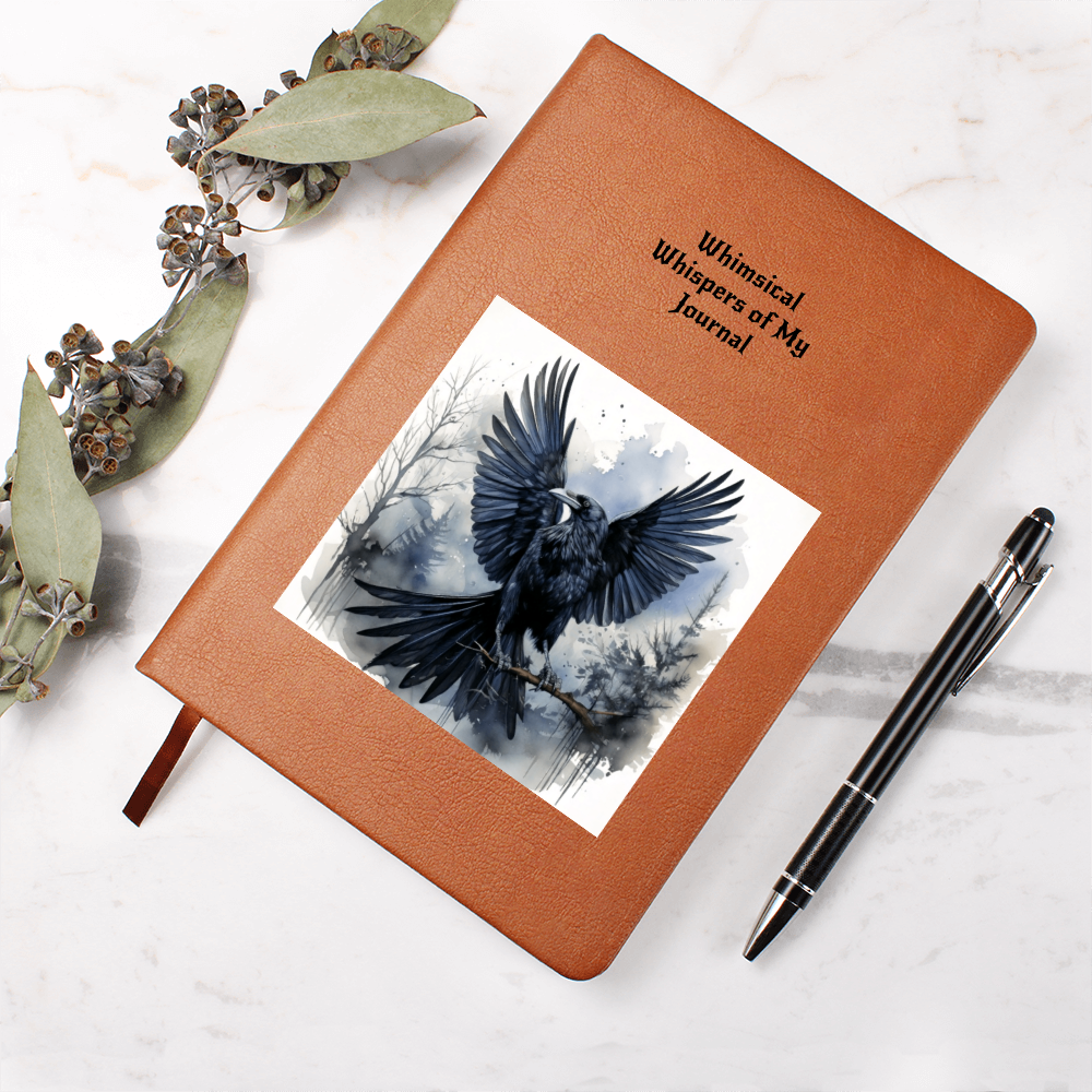 Whimsical Raven Journal- Mystical Boho Notebook Thoughts and Dreams & Magic