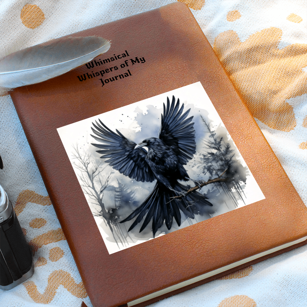 Whimsical Raven Journal- Mystical Boho Notebook Thoughts and Dreams & Magic