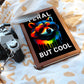 Vibrant Feral Racoon Illustration with Neon Colors and Sunglasses