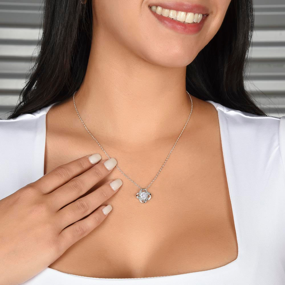 To My Beautiful Wife, Forever Love Necklace, Beautiful Gift