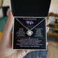 To My Beautiful Wife, Forever Love Necklace, Beautiful Gift
