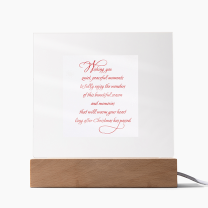 Lightened Christmas Card-- A Keepsake that Glows with Holiday Cheer