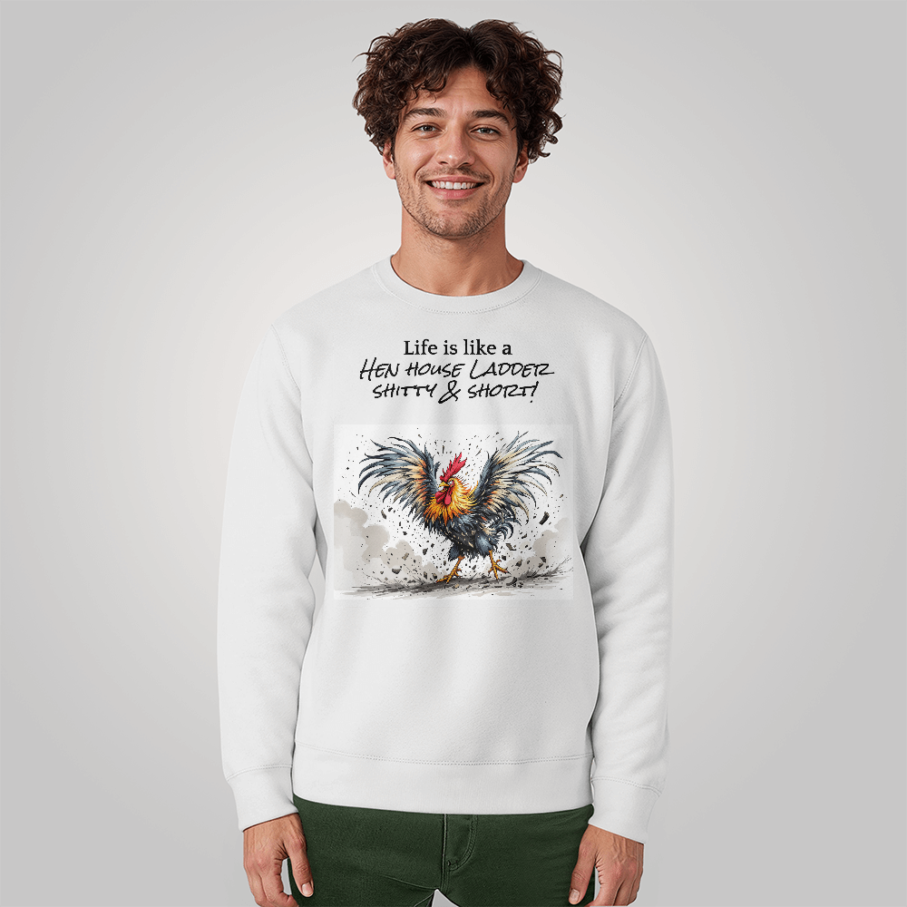 Life Sucks, Shitty Rooster humor, Farmhouse Rustic T-Shirt, Gift idea for Adults