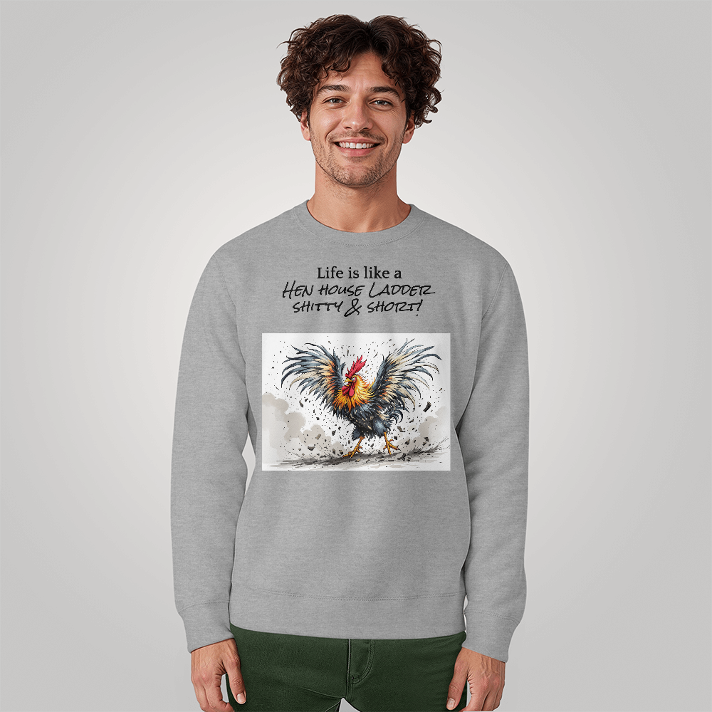 Life Sucks, Shitty Rooster humor, Farmhouse Rustic T-Shirt, Gift idea for Adults