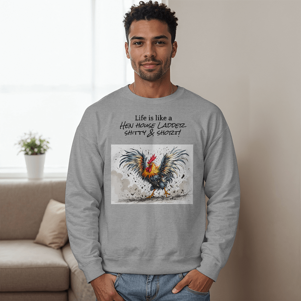 Life Sucks, Shitty Rooster humor, Farmhouse Rustic T-Shirt, Gift idea for Adults