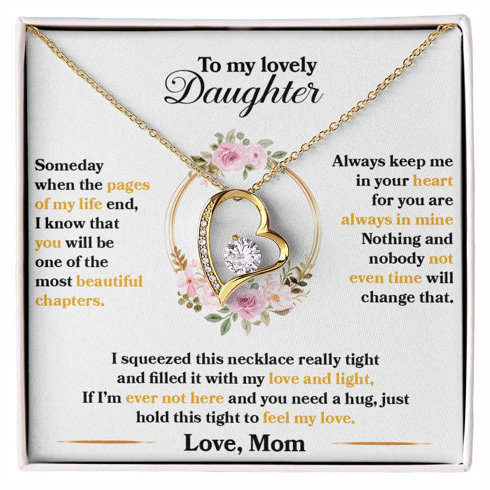 To My Lovely Daughter, Hold This Tight To Feel My Love