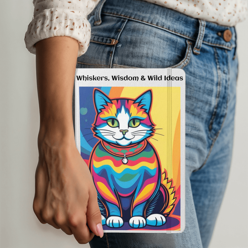 Whiskers, Wisdom & Wild Ideas Journal- Cool Cat Notebook for Writing, Notes & Everyday thoughts