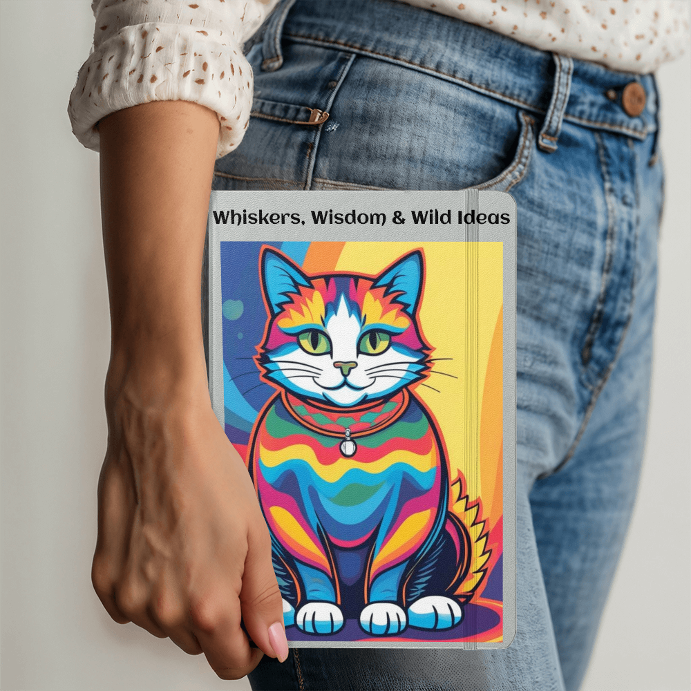 Whiskers, Wisdom & Wild Ideas Journal- Cool Cat Notebook for Writing, Notes & Everyday thoughts
