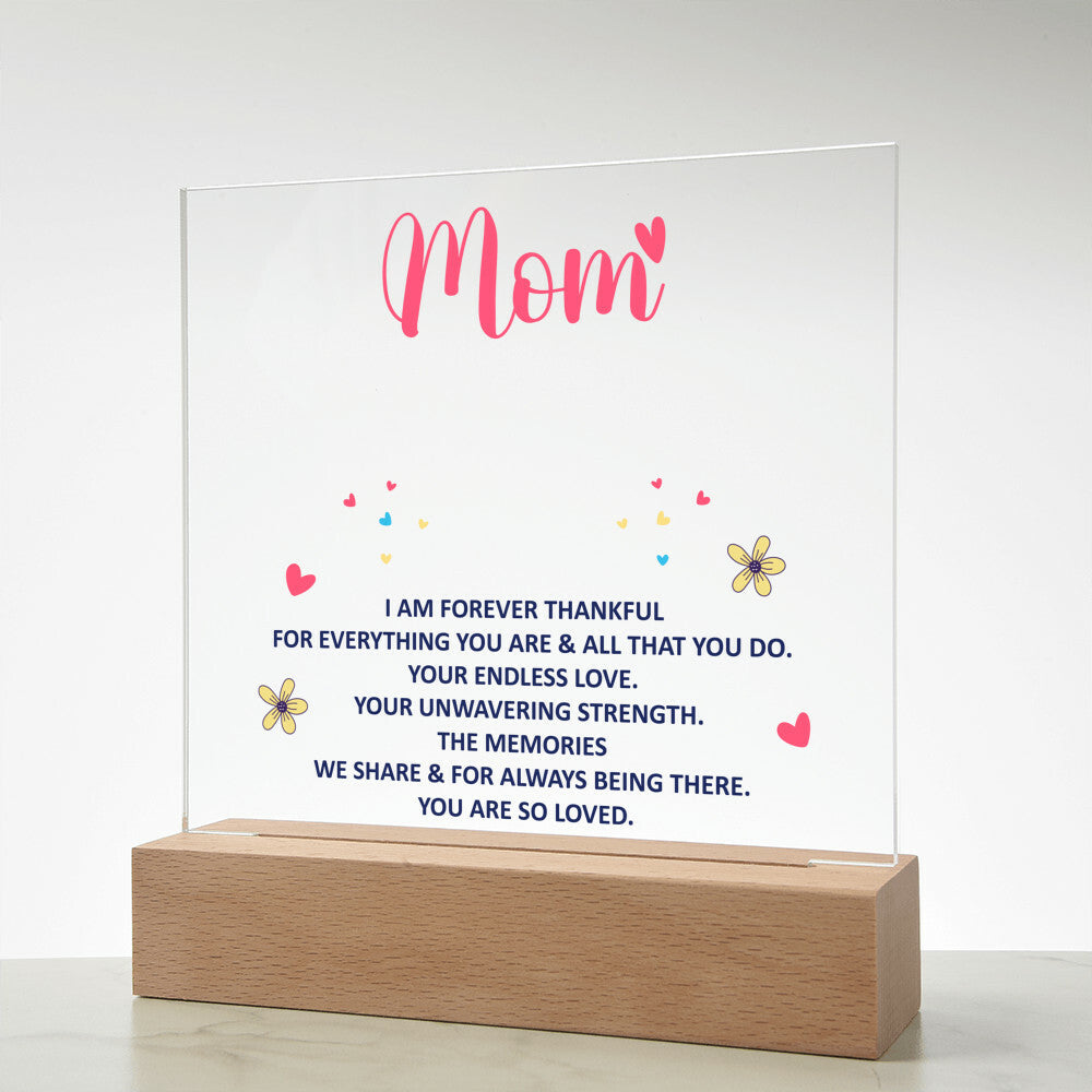 Keepsake Acrylic Bundle - mom - I am forever thankful