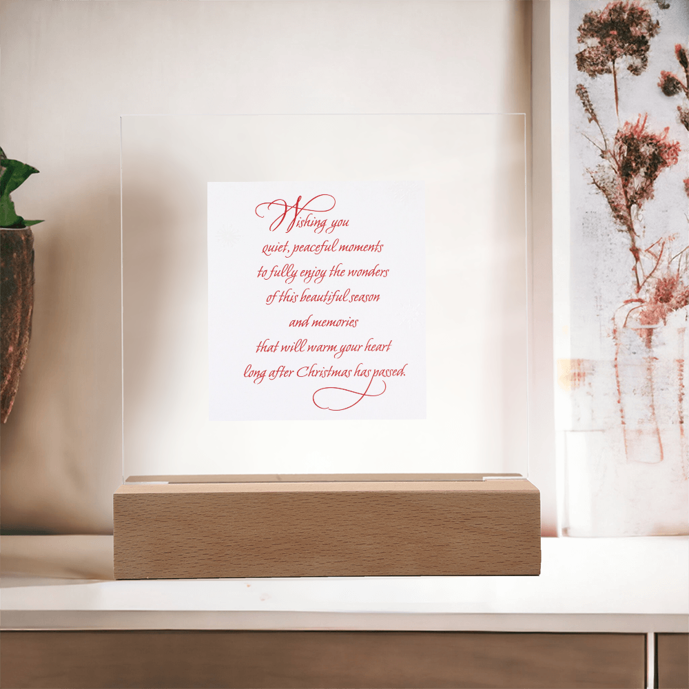 Lightened Christmas Card-- A Keepsake that Glows with Holiday Cheer