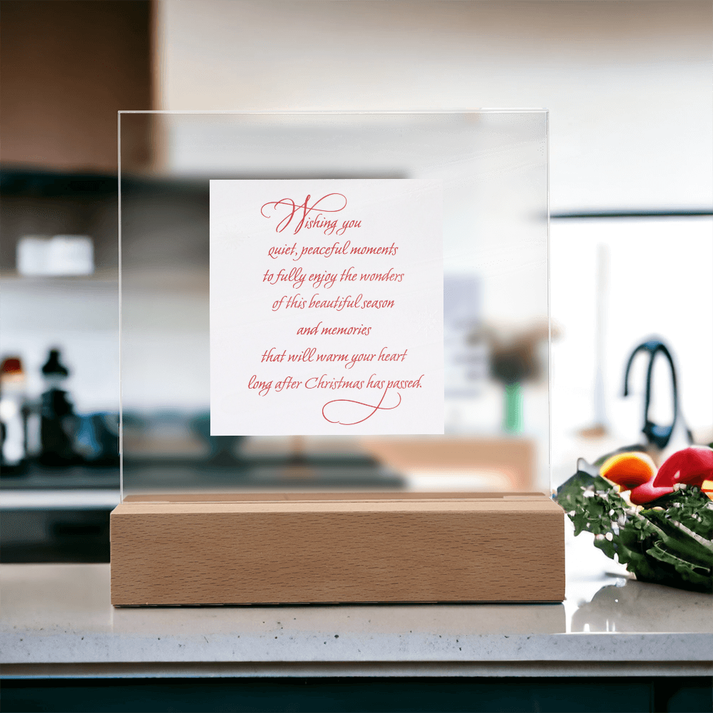 Lightened Christmas Card-- A Keepsake that Glows with Holiday Cheer