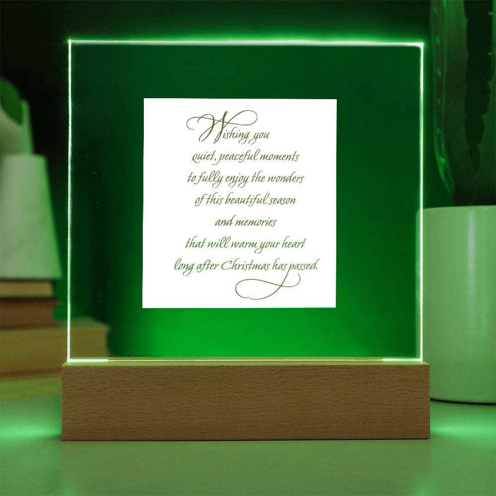 Lightened Christmas Card-- A Keepsake that Glows with Holiday Cheer