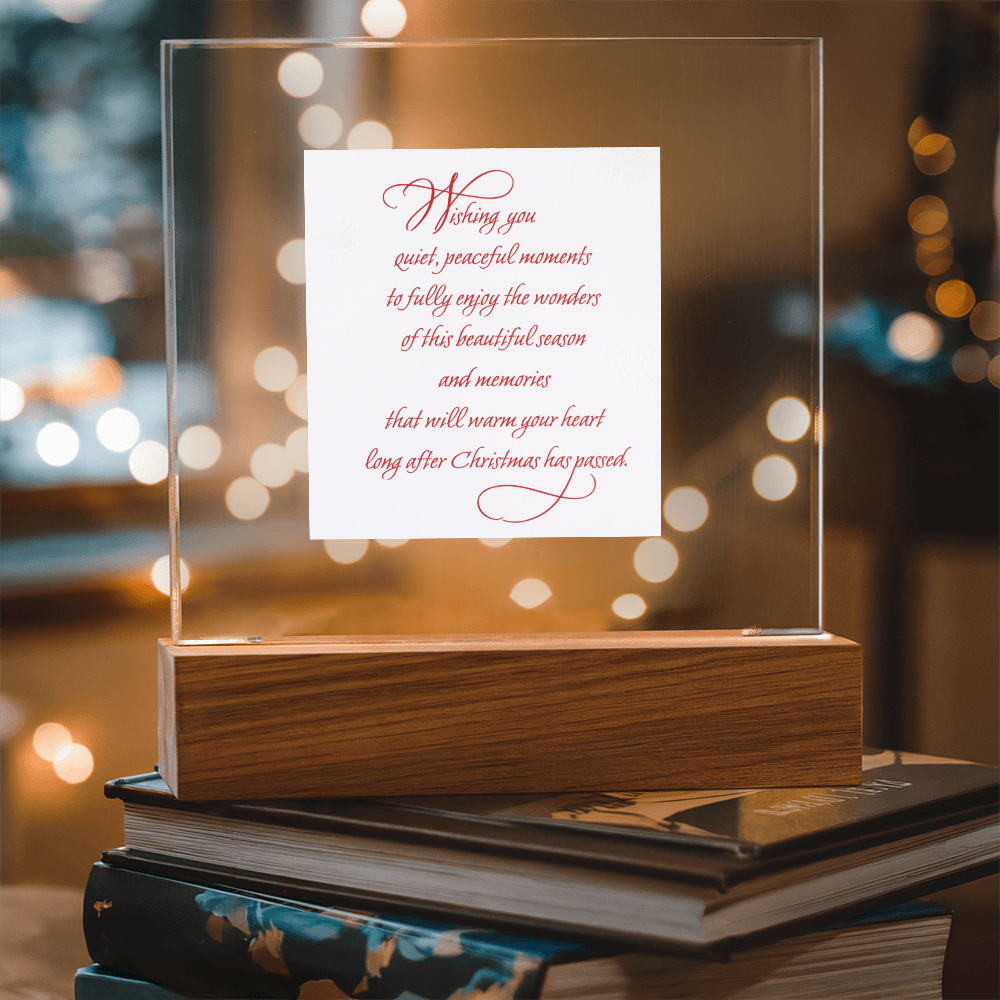 Lightened Christmas Card-- A Keepsake that Glows with Holiday Cheer